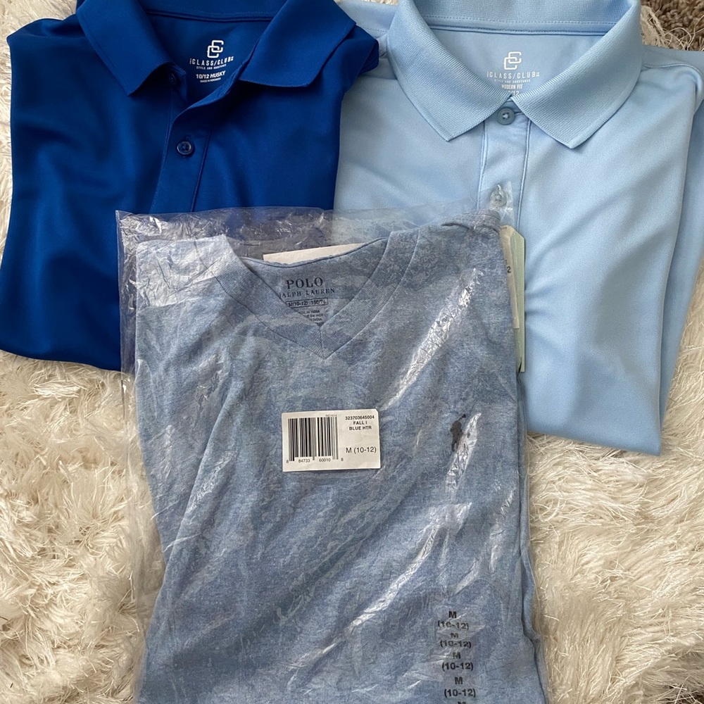Boys 10-12 shirt lot polo 👕 and classic club